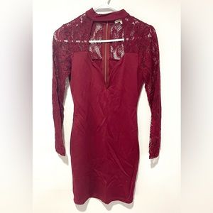 Lace-detailed Dress